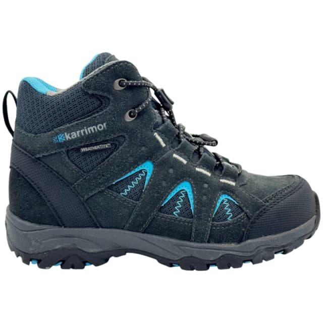 Karrimor Mount Waterproof Walking Boots Childrens Black/Blue male C10 (28)