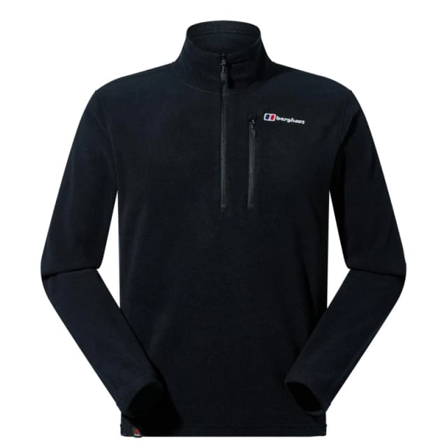 Berghaus Prism Zip Fleece Top Jet Black male Small