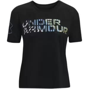 Under Armour Armour Mesh Geo Graphic T Shirt - Black