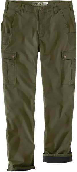Carhartt Cargo Fleece Lined Work Pants, green, Size 30