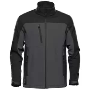 Stormtech Mens Cascades Soft Shell Jacket (S) (Dolphin/Black)
