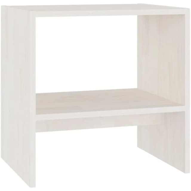 VIDAXL Bedside Cabinet White 40x30.5x40cm Solid Pinewood Vidaxl 8720286607558