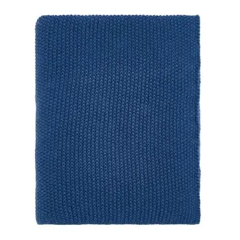 Sanderson Very Rose & Peony Woven Throw - Blue