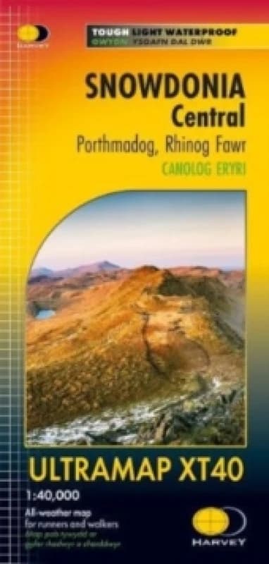 Snowdonia Central : Porthmadog, Rhinog Fawr Sheet map, folded