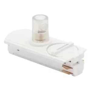 Culina TOR Track Pendant Adapter Single Circuit Track White