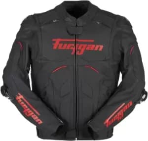 Furygan Raptor Evo 2 Motorcycle Leather Jacket, black-red, Size 2XL, black-red, Size 2XL