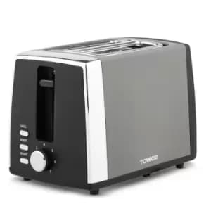 Tower Ash T20072GRYBF 2 Slice Toaster
