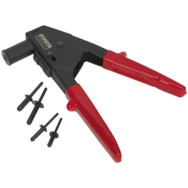 Loops Plastic Riveting Kit - Hand Rivet Gun - Adjustable Nozzle PVC Sheet Bodywork Gun Multi