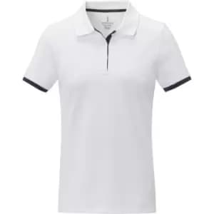 Elevate Womens/Ladies Morgan Short-Sleeved Polo Shirt (L) (White)