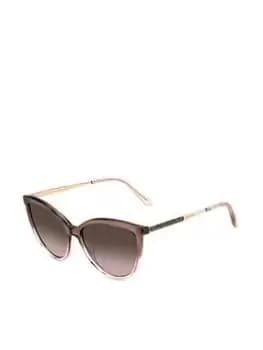 Jimmy Choo Belinda Glitter Detail Sunglasses - Brw Nude