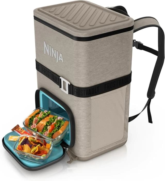 Ninja FrostVault Go 23 litre Backpack Soft Cooler Cream unisex 23L
