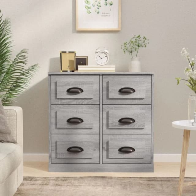VIDAXL Sideboard Grey Sonoma 70x35.5x67.5cm Engineered Wood Vidaxl 8720845793289