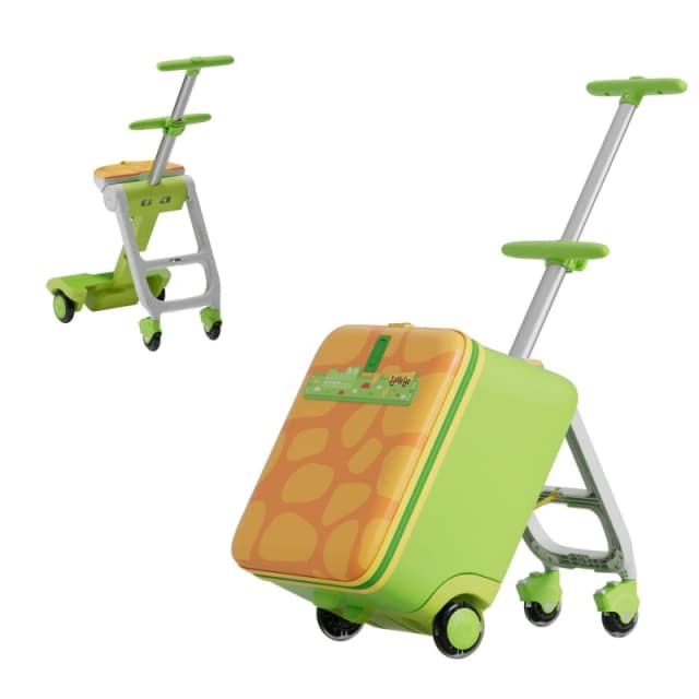 JoviKids 3-in-1 Childrens Ride-On Suitcase Green Green unisex 1