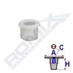 ROMIX Clip C60763 MERCEDES-BENZ,190 (W201),S-Klasse Limousine (W126),E-Klasse Limousine (W124),E-Klasse T-modell (S124),S-Klasse Limousine (W140)