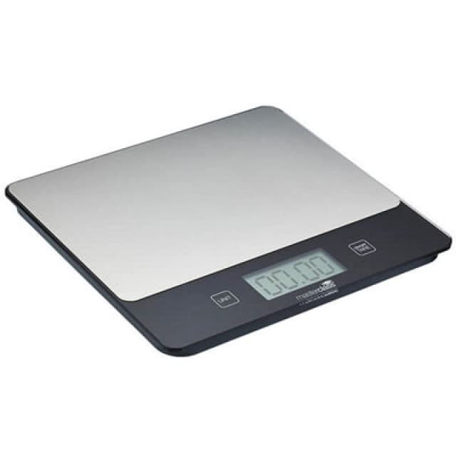 Masterclass Electronic Dry and Liquid Kitchen Scales with High-precision Sensor Silver