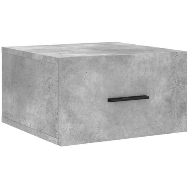 VIDAXL Wall-mounted Bedside Cabinet Concrete Grey 35x35x20cm vidaXL 8720845947019