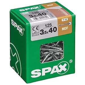 Spax Tx Countersunk Blue Zinc Mdf Screws - 3.5 X 40mm Pack Of 125