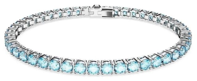 Swarovski Matrix Blue Tennis Bracelet 5648928 M Silver female