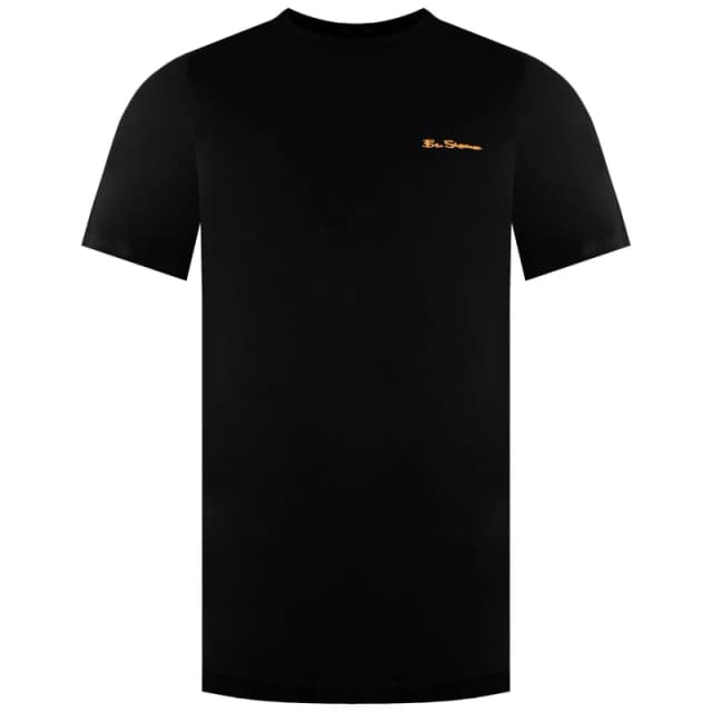 Ben Sherman Men Small Logo Black T-Shirt Size: large Black L Male 5063057328652