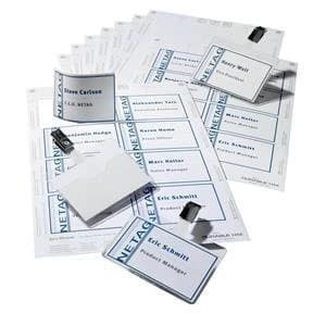 Original Durable 60x90mm Name Badge Set with Clip