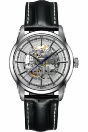 Mens Hamilton Railroad Skeleton Automatic Watch H40655751