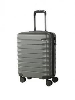 Rock Luggage Synergy Carry-On 8 Wheel Charcoal Suitcase