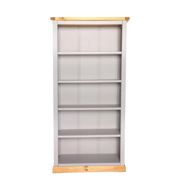 Cabinet Bits Bomporto Light Grey Bookcase 180X90X30Cm