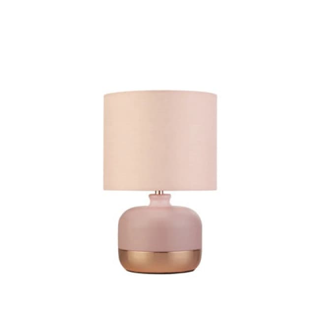 Searchlight Vermont Table Lamp Blush/Rose Gold - Searchlight Blush/Rose Gold LO92402
