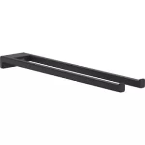 Hansgrohe AddStoris Twin Hand Towel Holder Matt in Black Metal