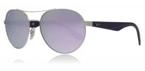 Ray-Ban RB3536 Sunglasses Matte Silver 019/4V 55mm