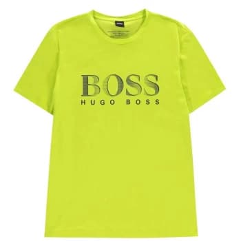 Hugo Boss Crew Neck Large Logo T-Shirt Mint Size L Men