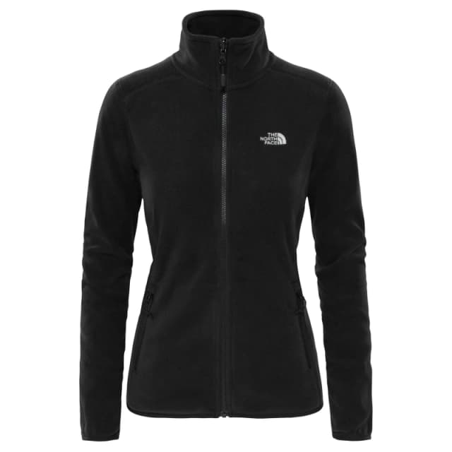 The North Face 100 Glacier Full-Zip Fleece Womens JK3 Black female 8 (XS)