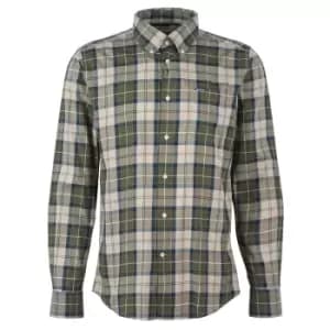 Barbour Mens Wetherham Tailored Shirt Forest Mist XL