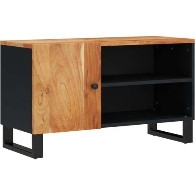 VIDAXL TV Cabinet 80x33x46cm Solid Wood Acacia&Engineered Wood Vidaxl 8720845724665