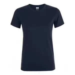 SOLS Womens/Ladies Regent Short Sleeve T-Shirt (S) (Navy)