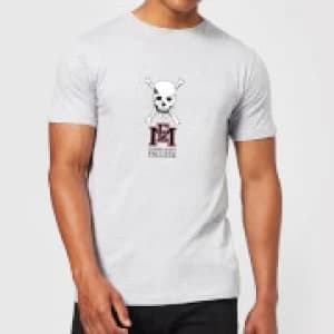 East Mississippi Community College Skull and Logo Mens T-Shirt - Grey - 3XL