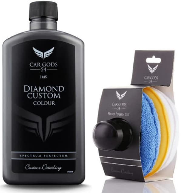 Car Gods Grey Polish Wax Colour Restorer 500Ml With Wax Applicator Pad