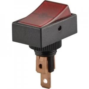SCI Car toggle switch R13 207B2 SQ GREEN 12 Vdc 20 A 1 x OffOn latch