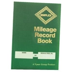 Simplex Mileage Record Book Hardback MRB