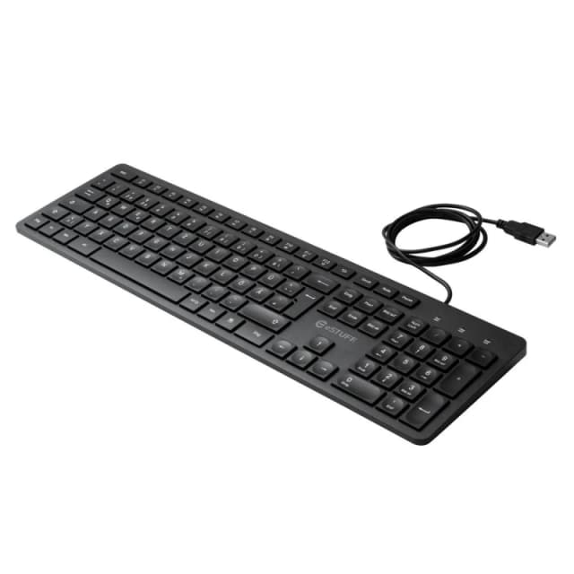 eSTUFF GLB211402 keyboard Office USB QWERTZ German Black