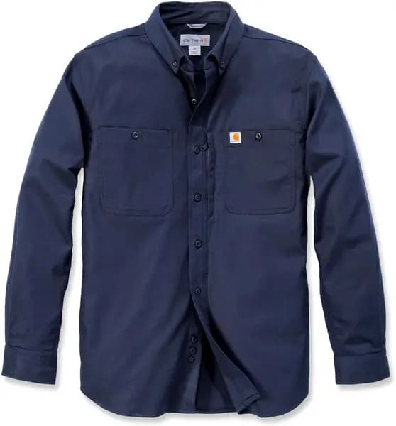 Carhartt Rugged Professional Work Long Sleeve Shirt, blue, Size 2XL