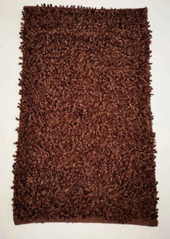 Rapport Home Oxford Shaggy Rug (55x85) in Dark Brown Dark Brown Unisex