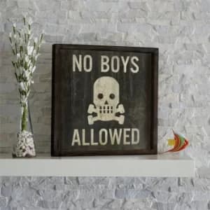 KZM498 Brown Beige Black Decorative Framed MDF Painting