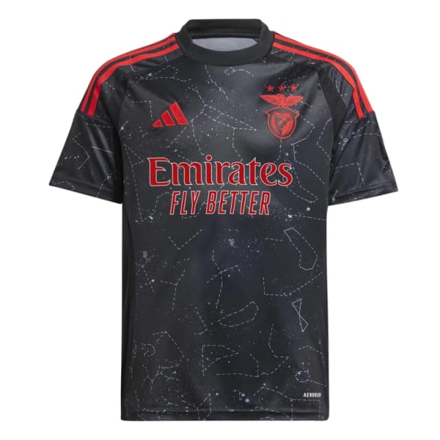 adidas adidas Benfica Away Shirt 24/25 Black unisex 9-10 Years