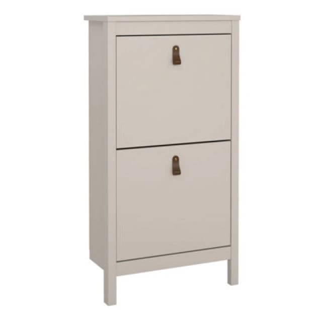 Furniture To Go Barcelona Shoe Cabinet 2 Flip Down Doors In Cashmere