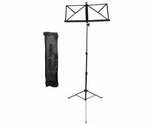 Rocket Folding Music Stand with Carry Bag Black