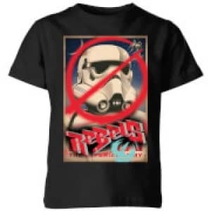 Star Wars Rebels Poster Kids T-Shirt - Black - 11-12 Years