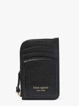Knott Zip Cardholder - Black - One Size