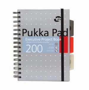 Pukkapad A5 Executive Metallic Project Book 3 Pack