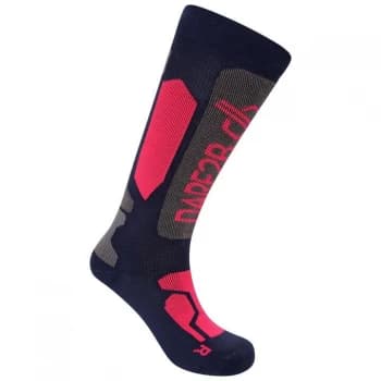 Dare2B Kids Performance Ski Socks - DkDen/NeonPk